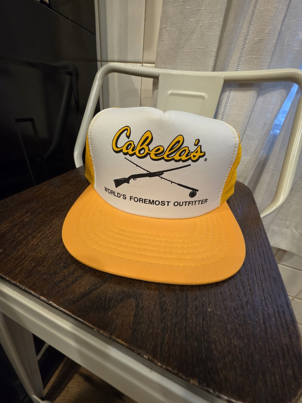 Cabela's Yellow & White Trucker Hat